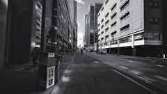 street urban cityscape monochrome Toronto