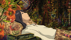 studio ghibli Howl's Moving Castle closed eyes Anime anime girls
