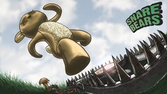 stuffed animal artwork metal