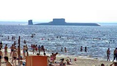 submarine beach military vehicle