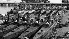 submarine dock vintage military vehicle