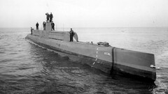 submarine military vintage vehicle monochrome