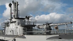 submarine seagulls military vehicle