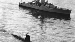 submarine ship monochrome vintage vehicle military