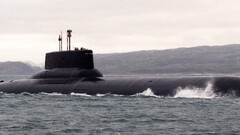 submarine SSBN Typhoon Proj. 941 Akula class SSBN Russian Navy