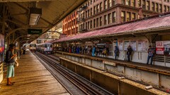 subway Chicago hdr train City People vehicle urban USA