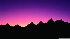sunlight Mountains silhouette nature sky