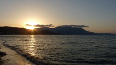 sunset beach sky Sea sunlight