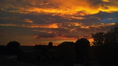 sunset clouds landscape sky sunlight