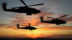 sunset Helicopters Machine vehicle military aircraft