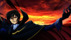 sunset lamperouge lelouch anime boys Anime sky