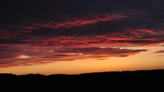 sunset sky clouds sunlight