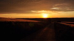 sunset sunlight landscape sky