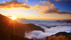 sunset sunlight nature landscape sky