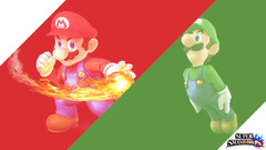 Super Mario collage Super Smash Brothers video games Luigi