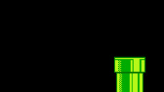 Super Mario video game art Simple Background Green