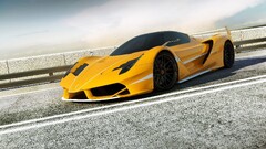 Supercars yellow cars Ferrari vehicle Car