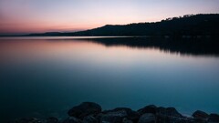 switzerland landscape rock silhouette reflection Lake
