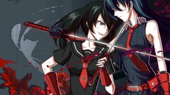 sword Akame Akame ga Kill! anime girls Kurome (Akame ga Kill)
