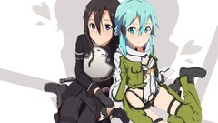 sword art online asada shino kirigaya kazuto gun gale online