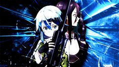 sword art online video games Anime sniper rifle anime girls