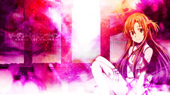sword art online yuuki asuna anime girls Anime pink