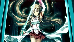 sword art online yuuki asuna anime girls