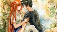 sword art online yuuki asuna kirigaya kazuto