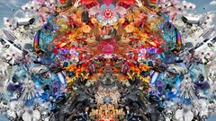 symmetry digital art colorful