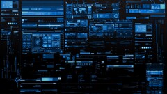 Tech blue Technology digital art computer Science HUD IT design