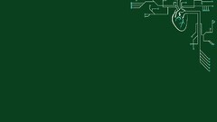 Technology digital art Minimalism heart circuitry electronic