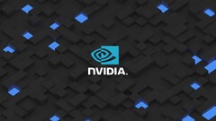 Technology nvidia logo blue