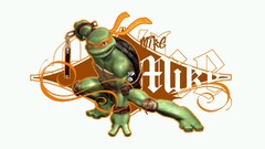 Teenage Mutant Ninja Turtles artwork warrior white background