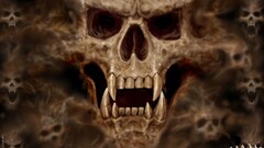 teeth fantasy art skull artwork