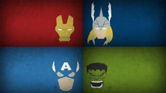 The Avengers blo0p captain america Iron Man thor Hulk collage