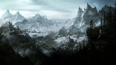 the elder scrolls v skyrim Dovakhiin Mountains Tamriel PC gaming