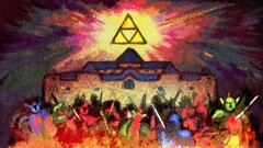 the legend of zelda triforce video games artwork video game art