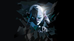 the lord of the rings The Hobbit gollum low poly digital art