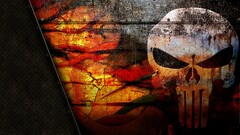 The Punisher skull artwork