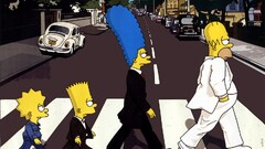 The Simpsons Lisa Simpson Bart Simpson Marge Simpson parody road