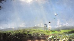 The Wind Rises studio ghibli artwork Flowers sunlight painting