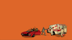 The Wizard of Oz humor orange background