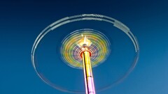theme parks long exposure sky colorful