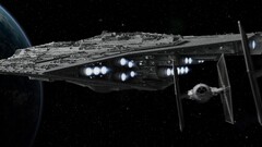 Tie Fighter multiple display cgi render digital art star wars