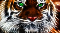 tiger Animals Fractalius