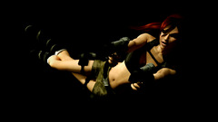 tomb raider lara croft video games gun black dark jumping