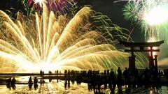 torii Japan festivals fireworks crowds national geographic