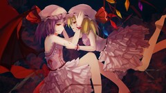 touhou flandre scarlet remilia scarlet anime girls wings Anime