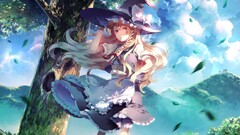 touhou kirisame marisa nature Anime hat anime girls