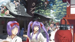 touhou lucky star hiiragi kagami hiiragi tsukasa anime girls